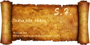 Suhajda Huba névjegykártya